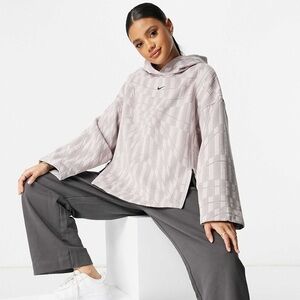 Nike Tech Pack Oversized Double Zipper Geometric Pullover Hoodie XS